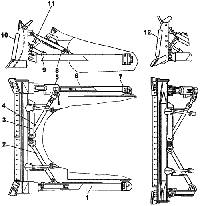 Сборка и установка бульдозерного оборудования с полусферическим и прямым отвалами